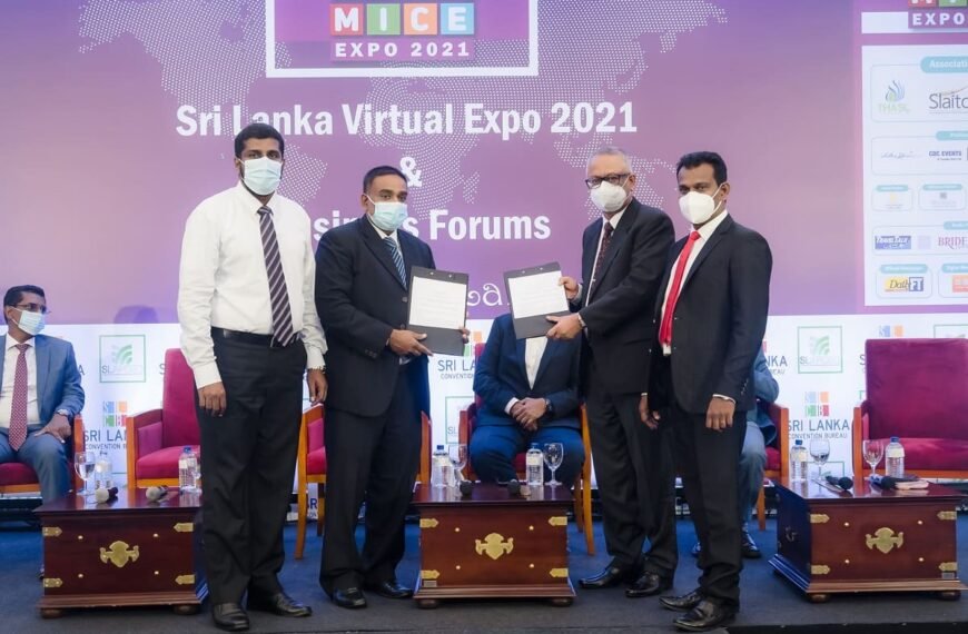 SLAPCEO & UWU signed a MOU at Sri Lanka MICE Expo 2021, BMICH