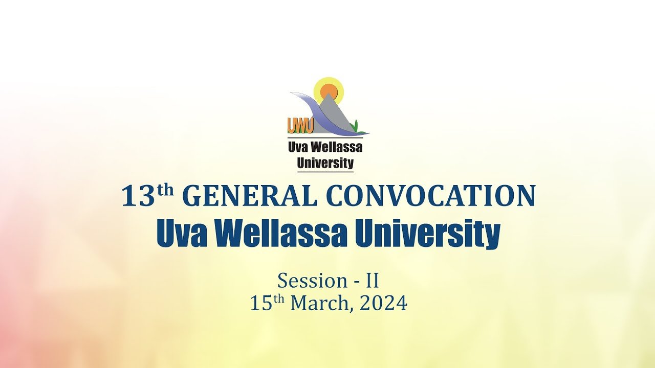 A GOLD MEDAL AWARDED AT THE GRADUATION OF UVA WELLASSA UNIVERSITY